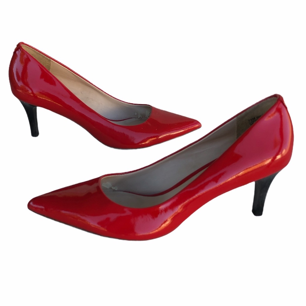 Monet Red Patent Leather Pumps
